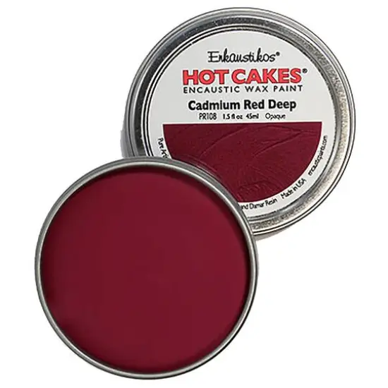 Enkaustikos&reg; Hot Cakes&reg; Encaustic Wax Paint, 1.5oz. Cadmium Red Deep {1}