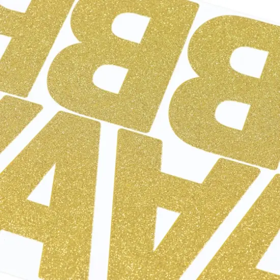 Glitter Alphabet Stickers by Recollections&trade; Gold {4}