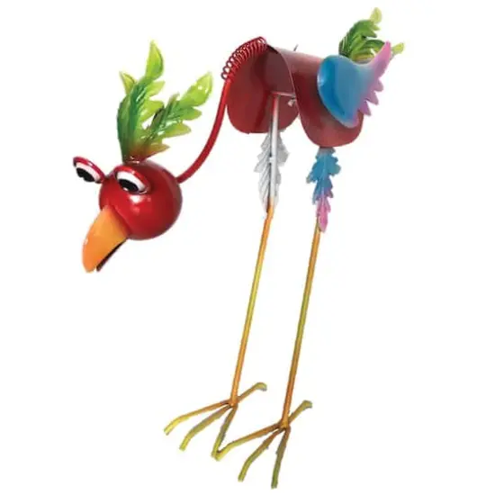 Santa's Workshop 18.5" Red Iron Jungle Bird {1}