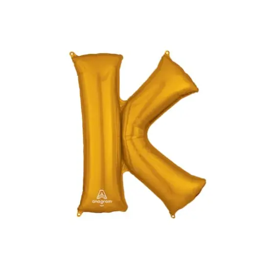 32" Gold Letter Foil Balloon K {1}