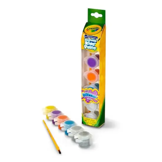 Crayola&reg; Glitter Effects Washable Kids' Paint Pots, 12 Packs of 6 {8}
