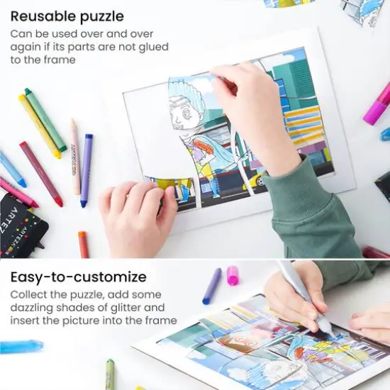 Arteza&reg; Kids Superheroes Jigsaw Puzzle Set, 32 pcs {7}