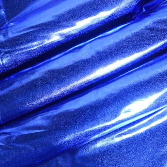 Feldman Blue Foiled Stretch Knit Fabric {3}