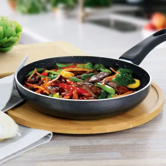 Oster 9.4" Graphite Gray Nonstick Aluminum Frying Pan {3}