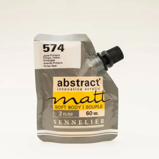 Sennelier Matt Abstract&reg; Acrylic, 60mL 574 Primary Yellow {1}