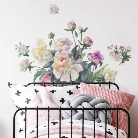 RoomMates White & Pink Floral Bouquet Peel & Stick Giant Wall Decals {4}