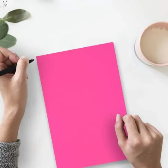 JAM Paper Brite Hue 8.5" x 11" 65lb. Cover Cardstock Pack, 250 Sheets Ultra Fuchsia Pink {5}