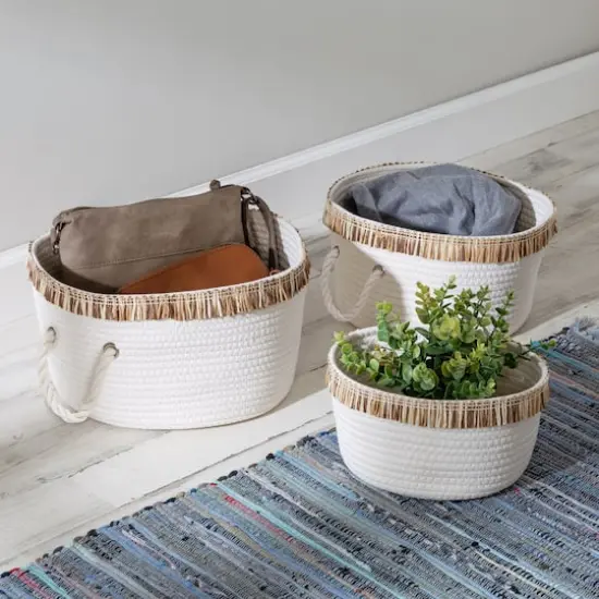 Honey Can Do Nesting Cotton Rope Basket Set {1}