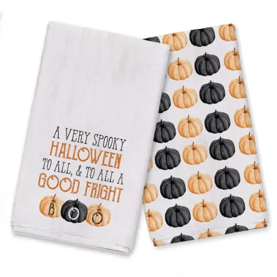 A Very Spooky Halloween 16" x 25" Tea Towel - Set of 2 {1}