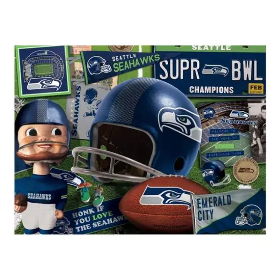 NFL Retro Series 500 Piece Puzzle Seattle Seahawks {5}