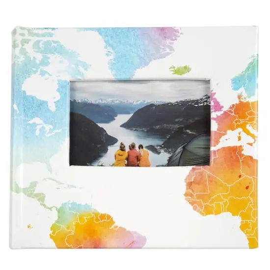 Watercolor Map 2-Up Photo Album by Recollections&trade; {1}