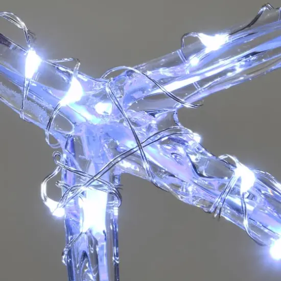 LED Ice Crystal Snowflakes Set {4}