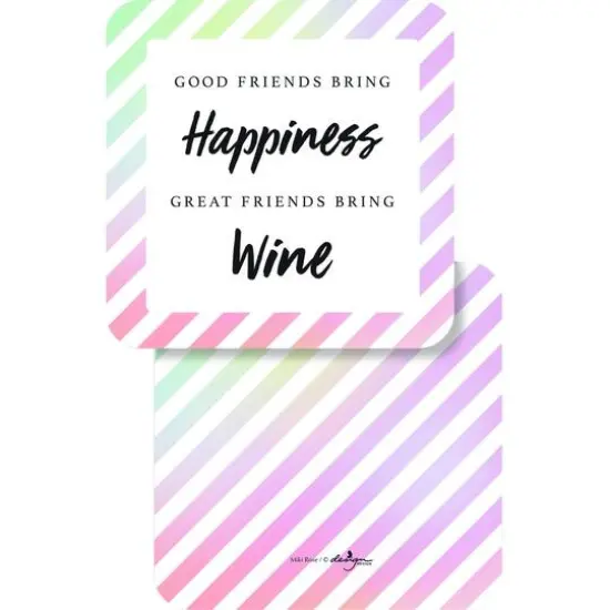 JAM Paper 4" Spectrum Drinking Coasters, 6ct. {1}