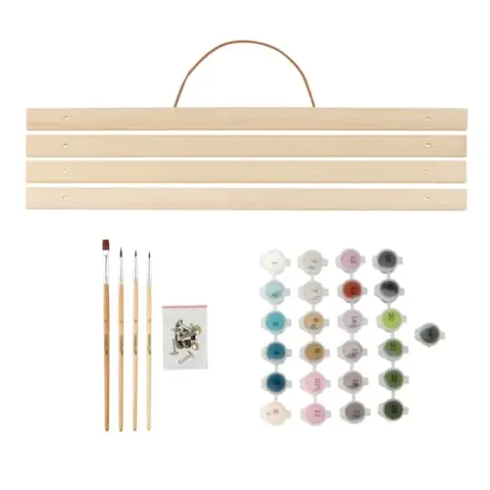 16" x 20" Brooklyn Bridge Paint-by-Number Kit with Wood Display Hanger by Artist's Loft&reg; {3}