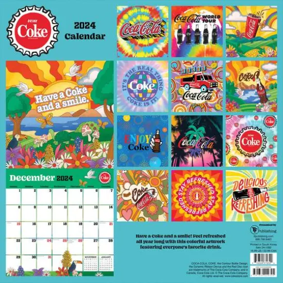 TF Publishing 2024 Coca Cola: Festival of Life Wall Calendar {3}