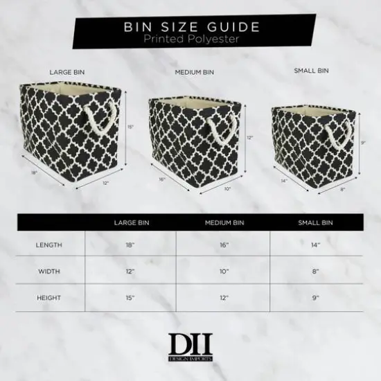 DII&reg; 9" Lattice Round Burlap Bin Wine {4}