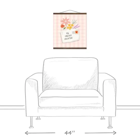 My Forever Valentine Teak Hanging Wall Art {4}