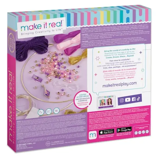 Make It Real&trade; DIY Lunar Dream Catcher with Lights Kit {9}