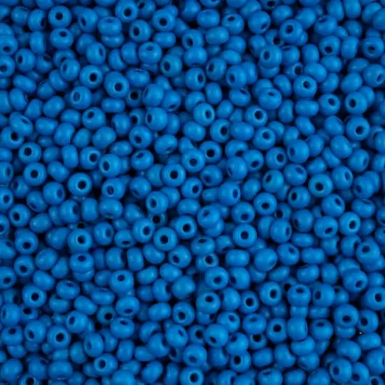 John Bead Terra Intensive 6/0 Czech Glass Seed Beads, 500g Blue Matte {1}
