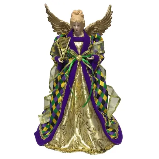 Santa's Workshop 16" Mardi Gras Angel Tree Topper {1}