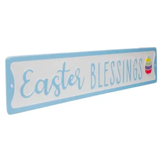 Easter Blessings Egg Metal Wall Sign D&eacute;cor {3}