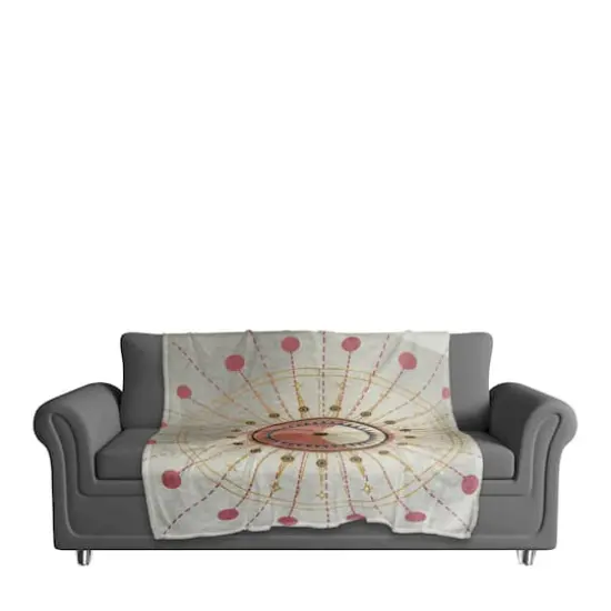 Evil Eye Watercolor 3 50" x 60" Coral Fleece Blanket {4}