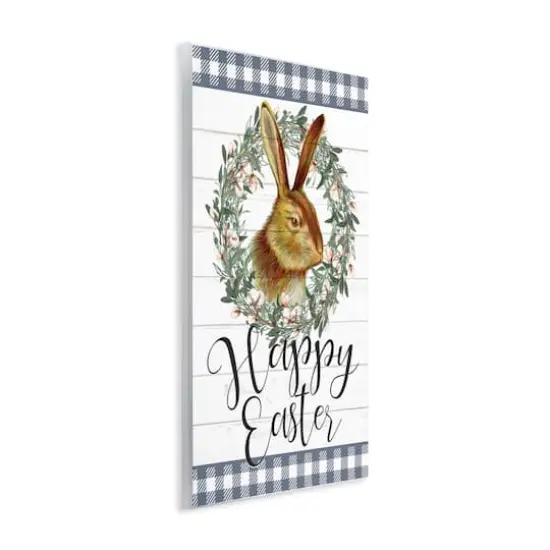 Stupell Industries Easter Bunny Wreath Phrase Wall Plaque Art {4}