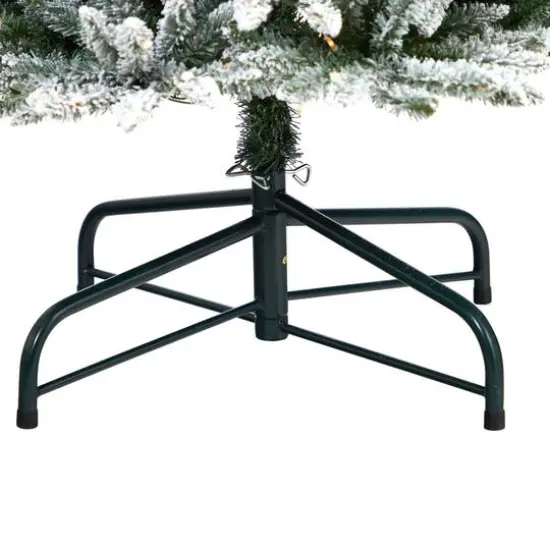 12ft. Pre-Lit Flocked Artificial Pencil Christmas Tree, Clear Lights {7}