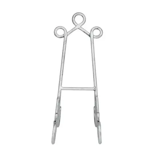14" Gray Metal Traditional Easel {4}