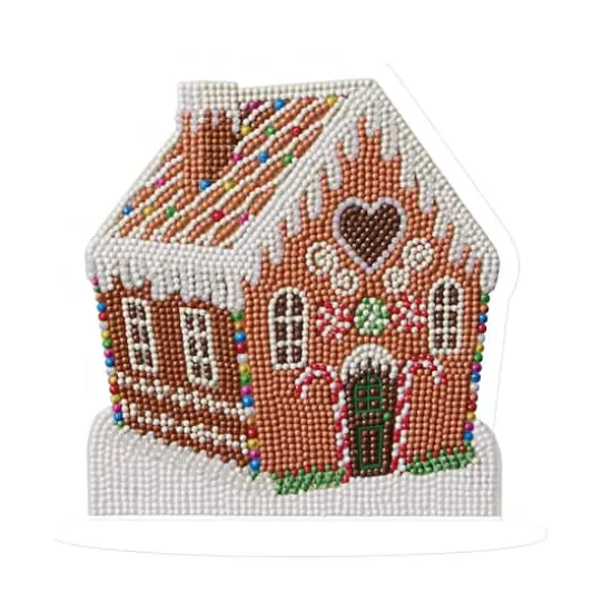 8" x 7.75" Gingerbread Diamond Art Table Topper Kit by Make Market® {1}