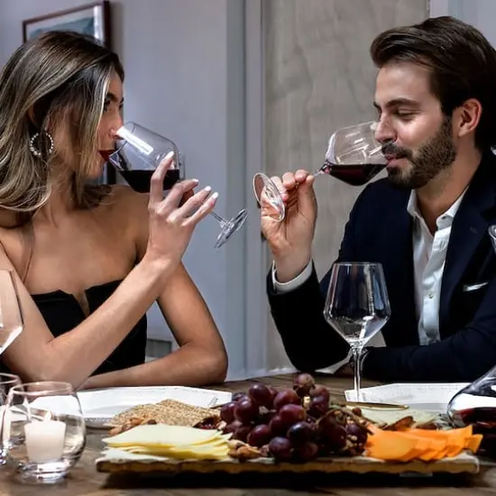 JoyJolt&reg; 17oz. Layla Crystal White Wine Glasses, 8ct. {5}