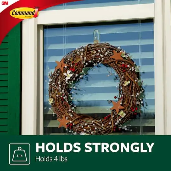 3M Command&trade; Outdoor Window Hook with Clear Strips {7}