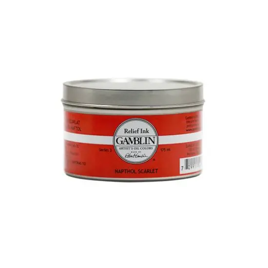 Gamblin Relief Ink, 175mL Napthol Scarlet {1}