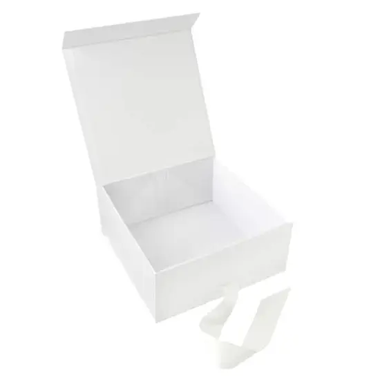 Large White Collapsible Ribbon Box by Celebrate It&reg; {3}