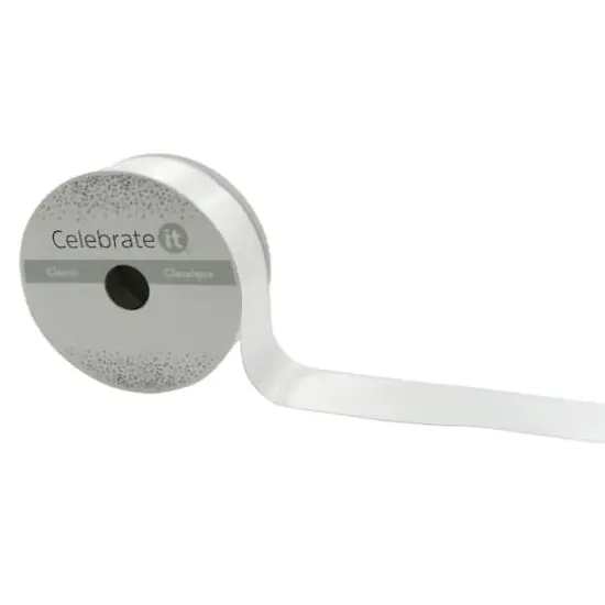 1.5'' x 15yd. Double Faced Satin Wired Ribbon by Celebrate It® {5}
