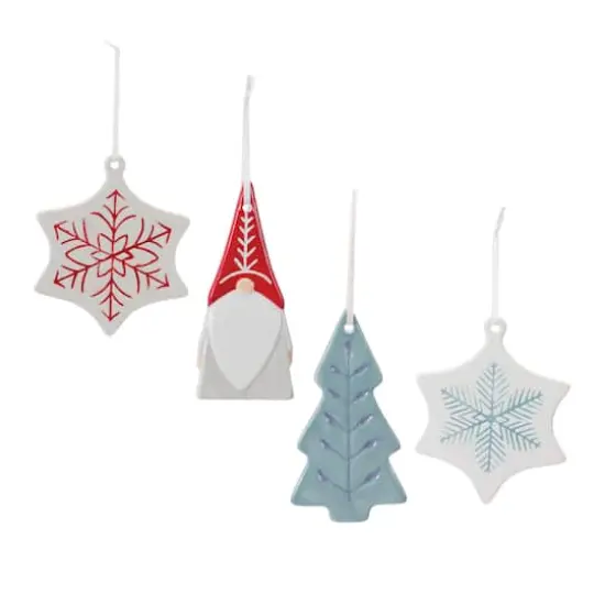Etched Ceramic Ornament Set {1}