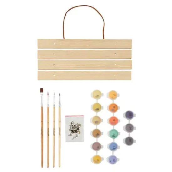 8" x 10" The Scream Paint-by-Number Kit with Wood Display Hanger by Artist's Loft&reg; {3}