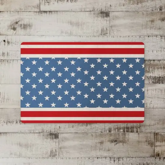 Designs Direct Red & Blue Stars & Stripes Floor Mat {3}