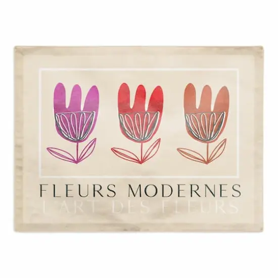 Fleurs Modernes 18" x 14" Cotton Twill Placemat {1}