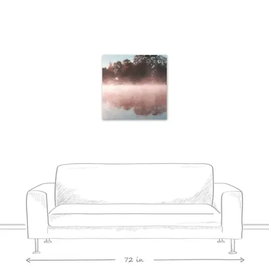 Tree Lake Reflection Canvas Wall Art {6}