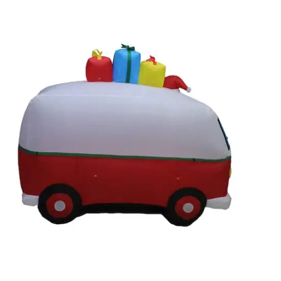 7ft. Inflatable Christmas Vintage Van {5}