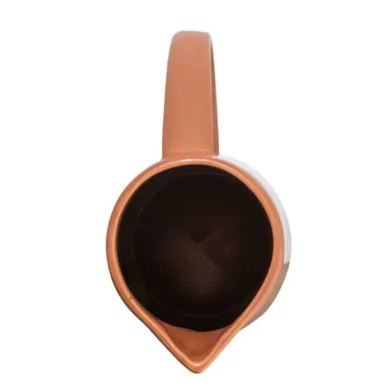Hello Honey&reg; 48oz. Modern Stoneware Pitcher Matte Terracotta {5}