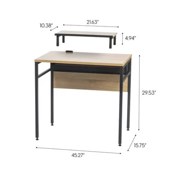 Iris&reg; Rustic Brown Computer Desk {17}