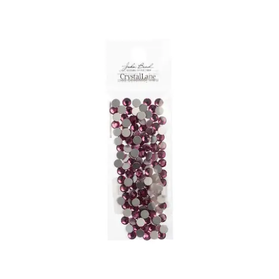 John Bead Crystal Lane SS20 Round Flatback Czech Crystals, 144ct. Fuchsia Pink {4}