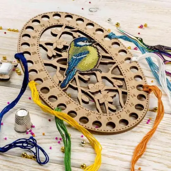 Wonderland Crafts Bird Numbered Embroidery Thread Organizer {3}