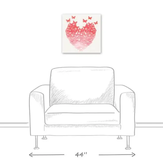 Watercolor Butterfly Canvas Wall Art {6}