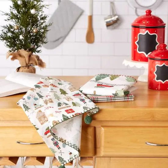 DII&reg; Kitchen & Tabletop Jolly Tree Collection Dishtowel Set {7}