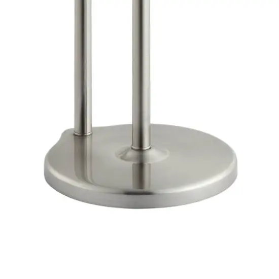SunnyPoint 26" Brush Nickel Free Standing Bathroom Toilet Paper Holder Stand with Reserve {4}