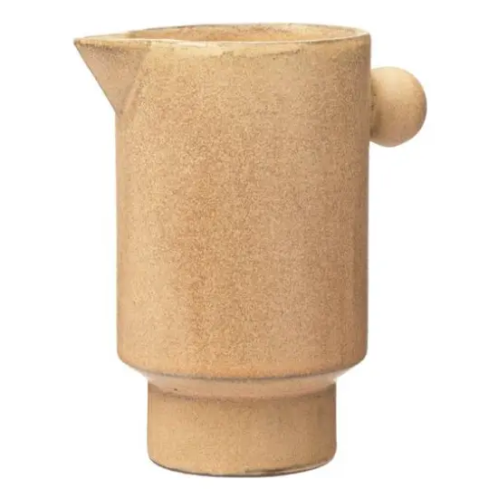 Hello Honey&reg; 6.3" Brown Stoneware Pitcher {6}