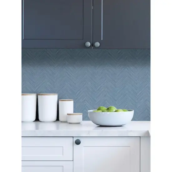 NuWallpaper Blue Sampson Peel & Stick Wallpaper {5}